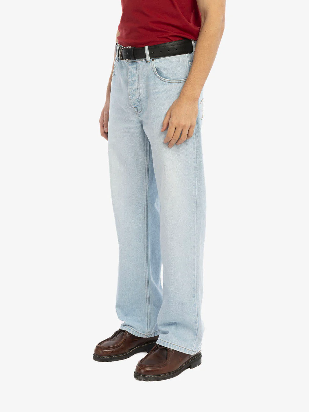 Le pantalon regular en denim clair délavé - Image 5