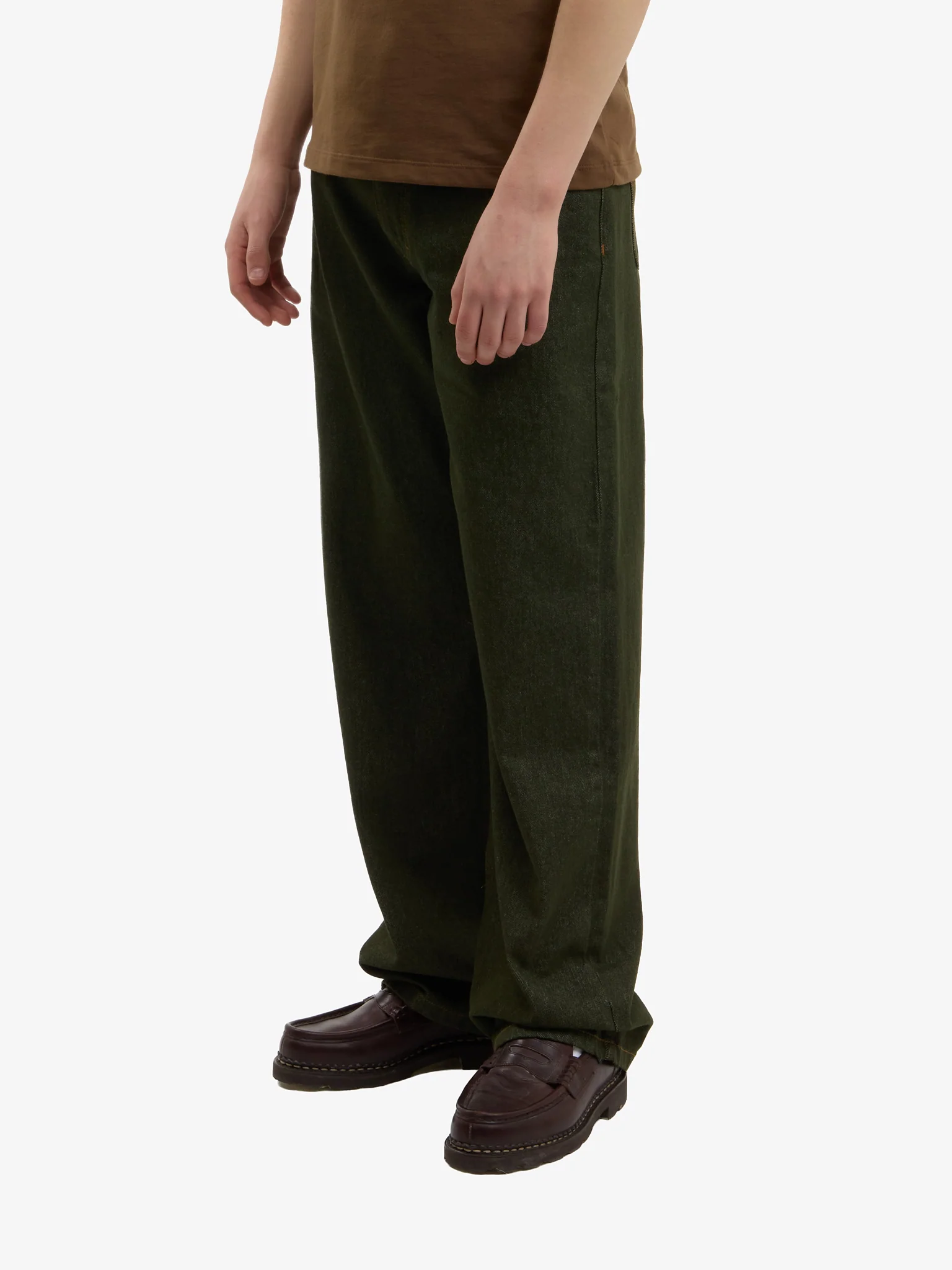 Le pantalon regular en denim vert - Image 5