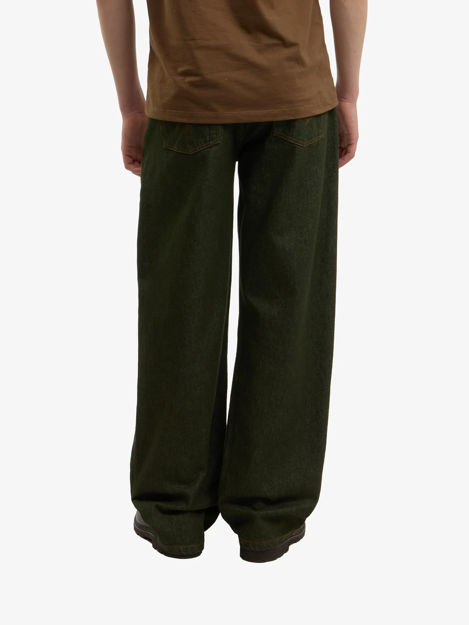 Le pantalon regular en denim vert - Image 6