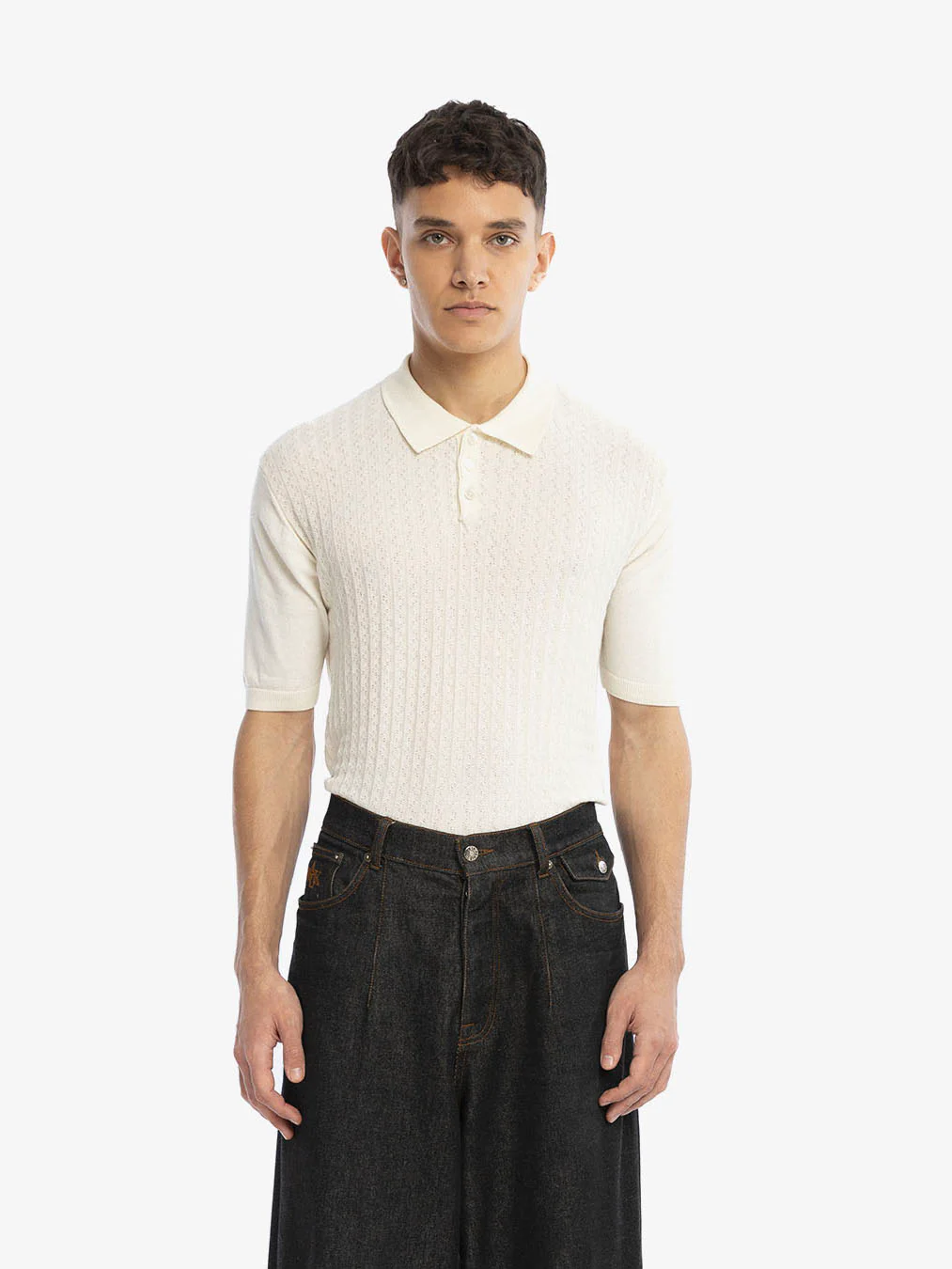 Le polo beige en maille torsadée - Image 2