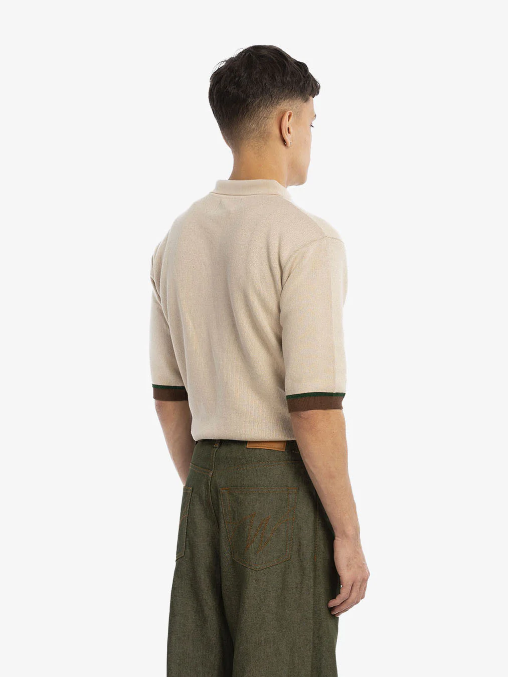 Le polo en maille beige - Image 4