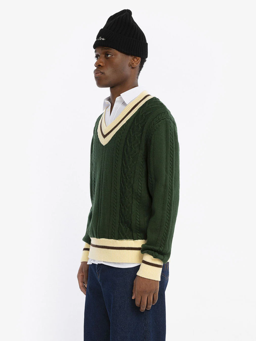 Le pull en maille vert - Image 3