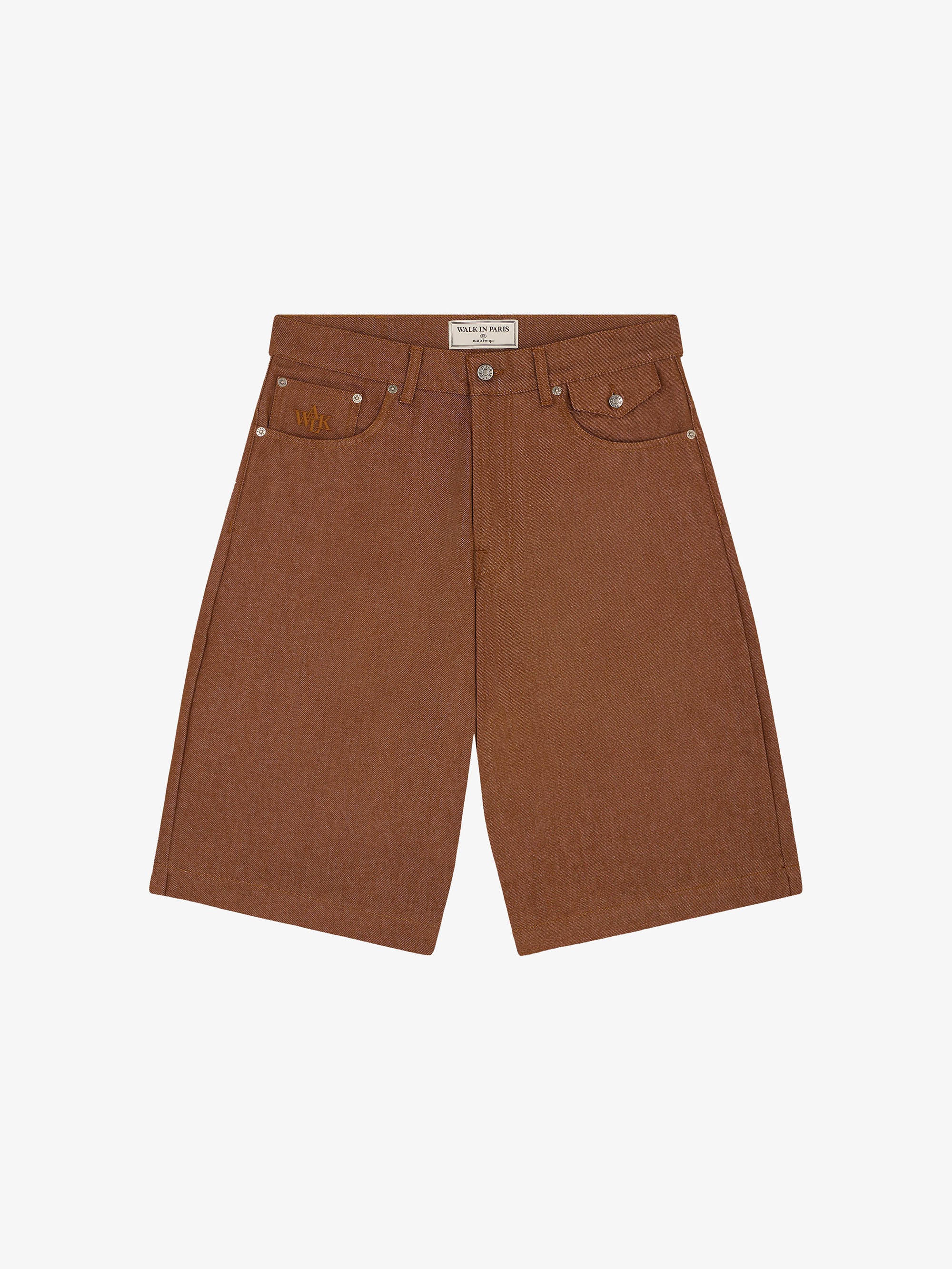 Le short en jean baggy marron