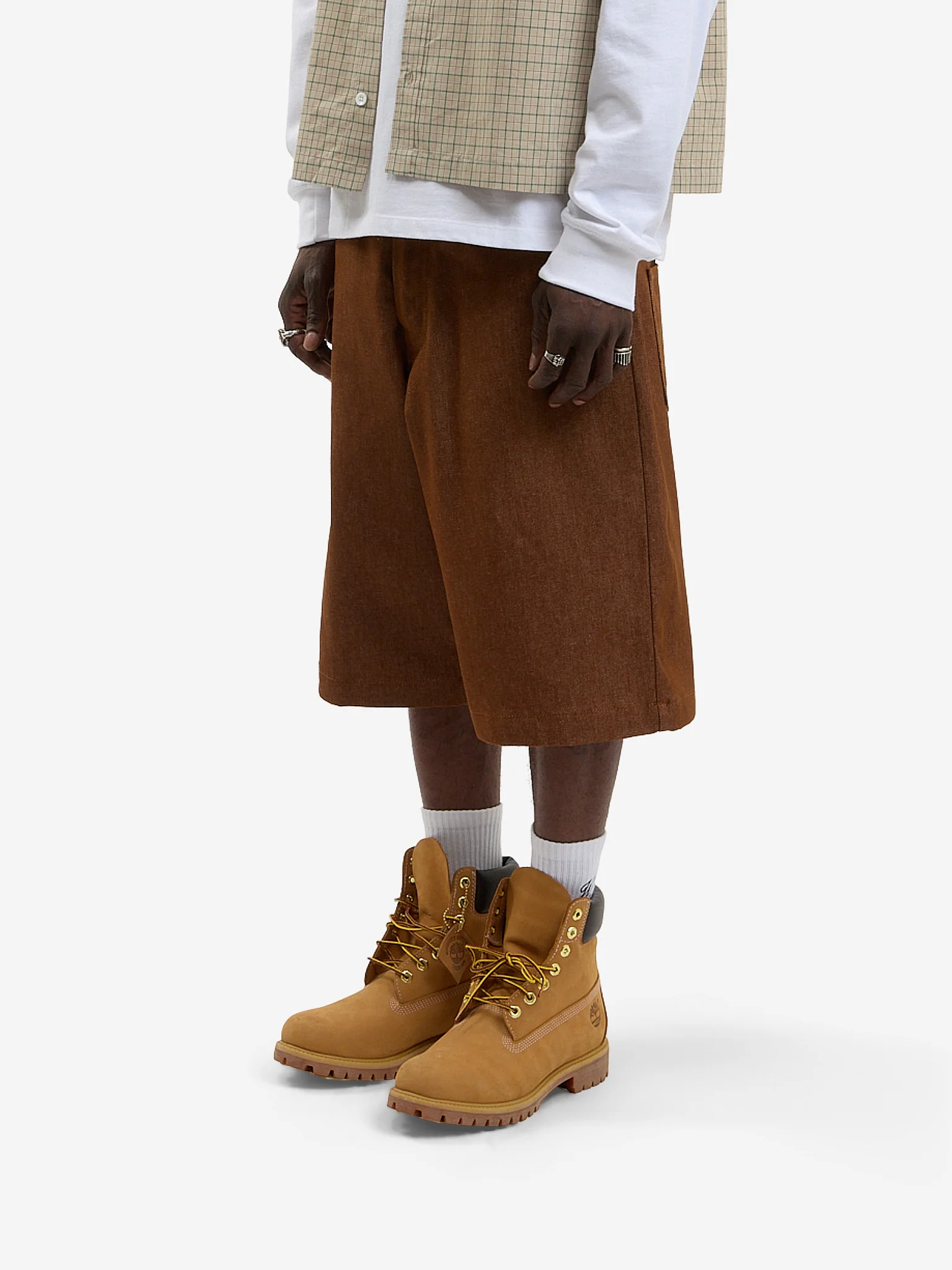 Le short en jean baggy marron - Image 3