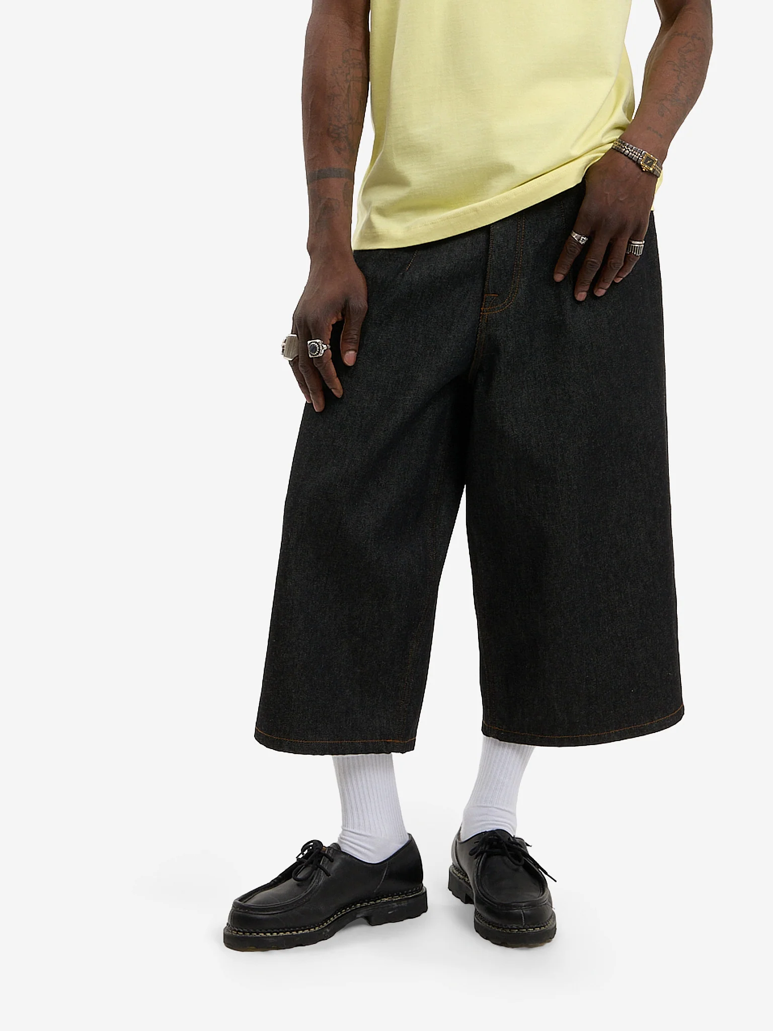 Le short ballon en denim brut - Image 4