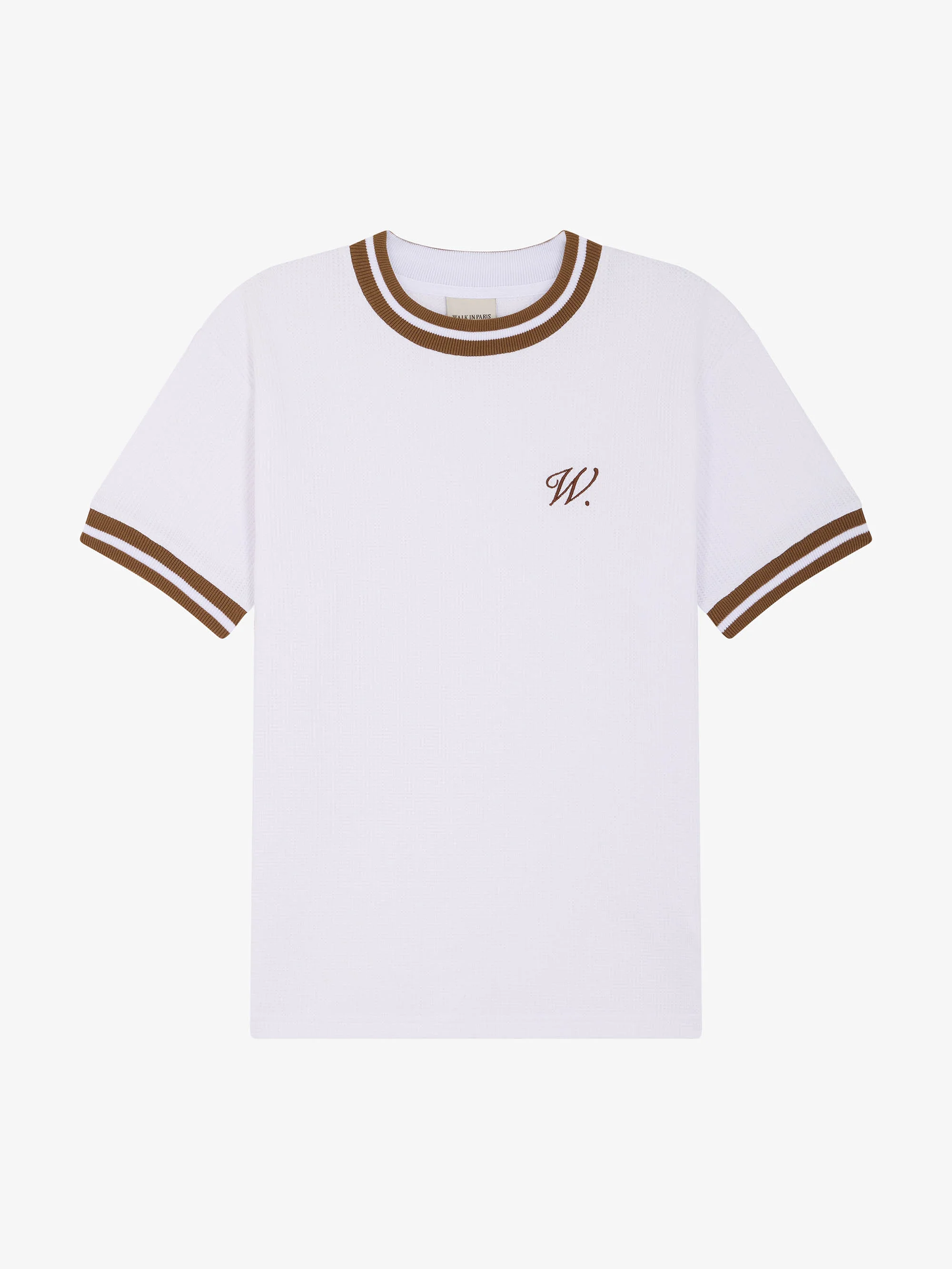 Le t-shirt en maille blanc