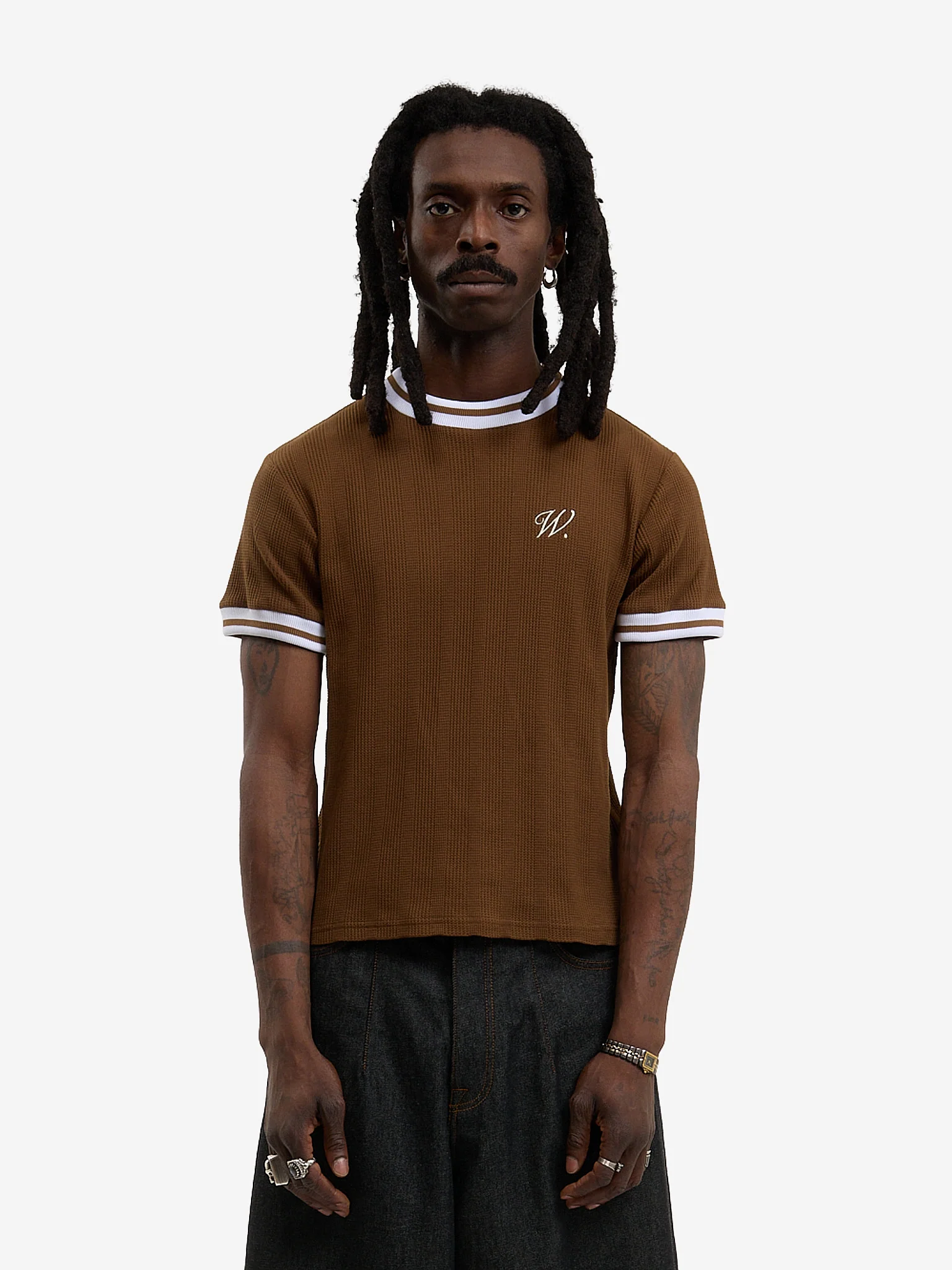 Le t-shirt en maille marron - Image 2
