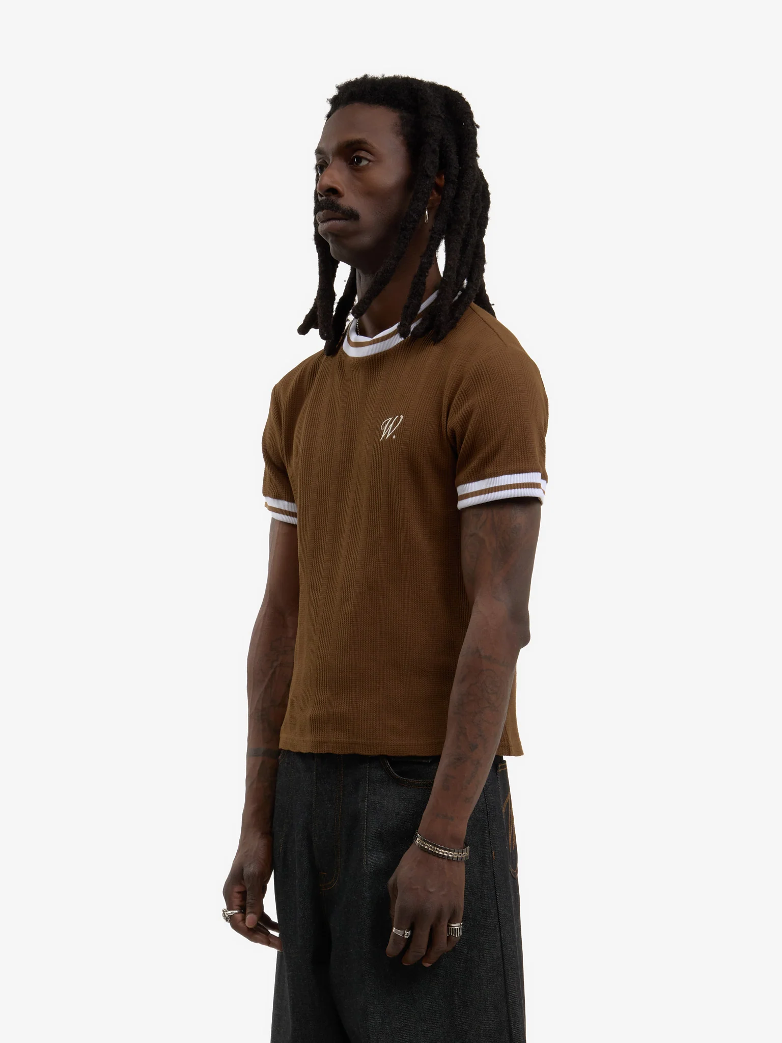 Le t-shirt en maille marron - Image 3