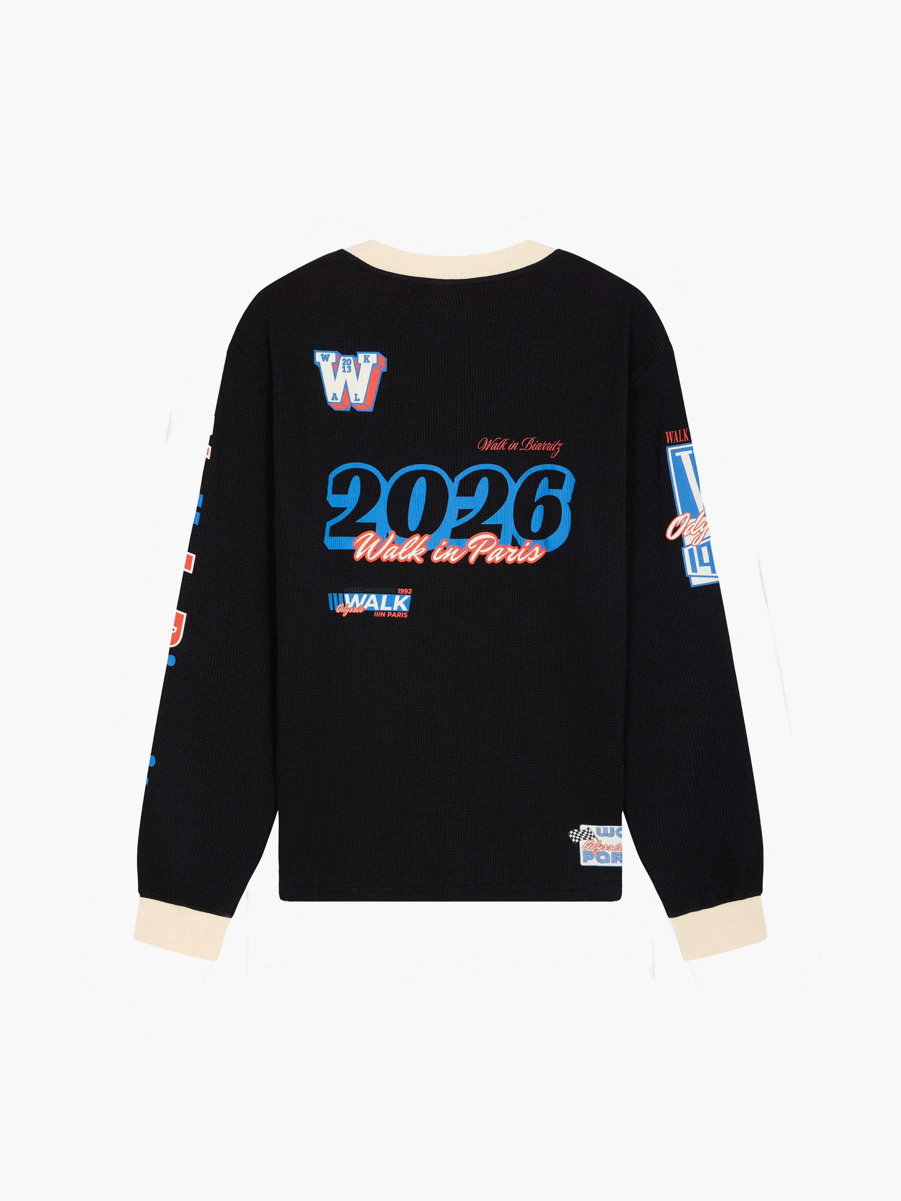 Le t-shirt manches longues "Walk in Biarritz" Motor Racing noir - Image 2