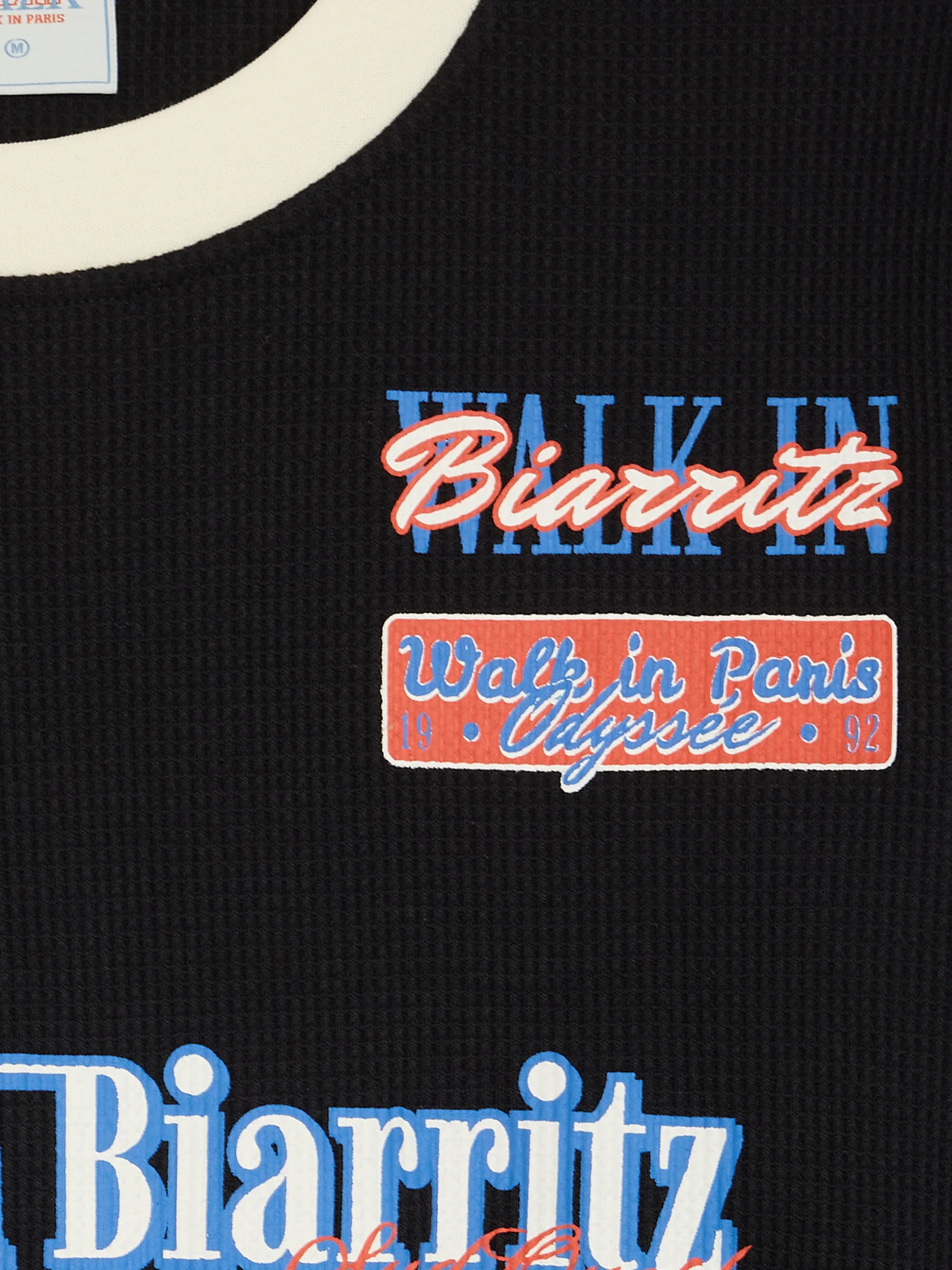 Le t-shirt manches longues "Walk in Biarritz" Motor Racing noir - Image 3