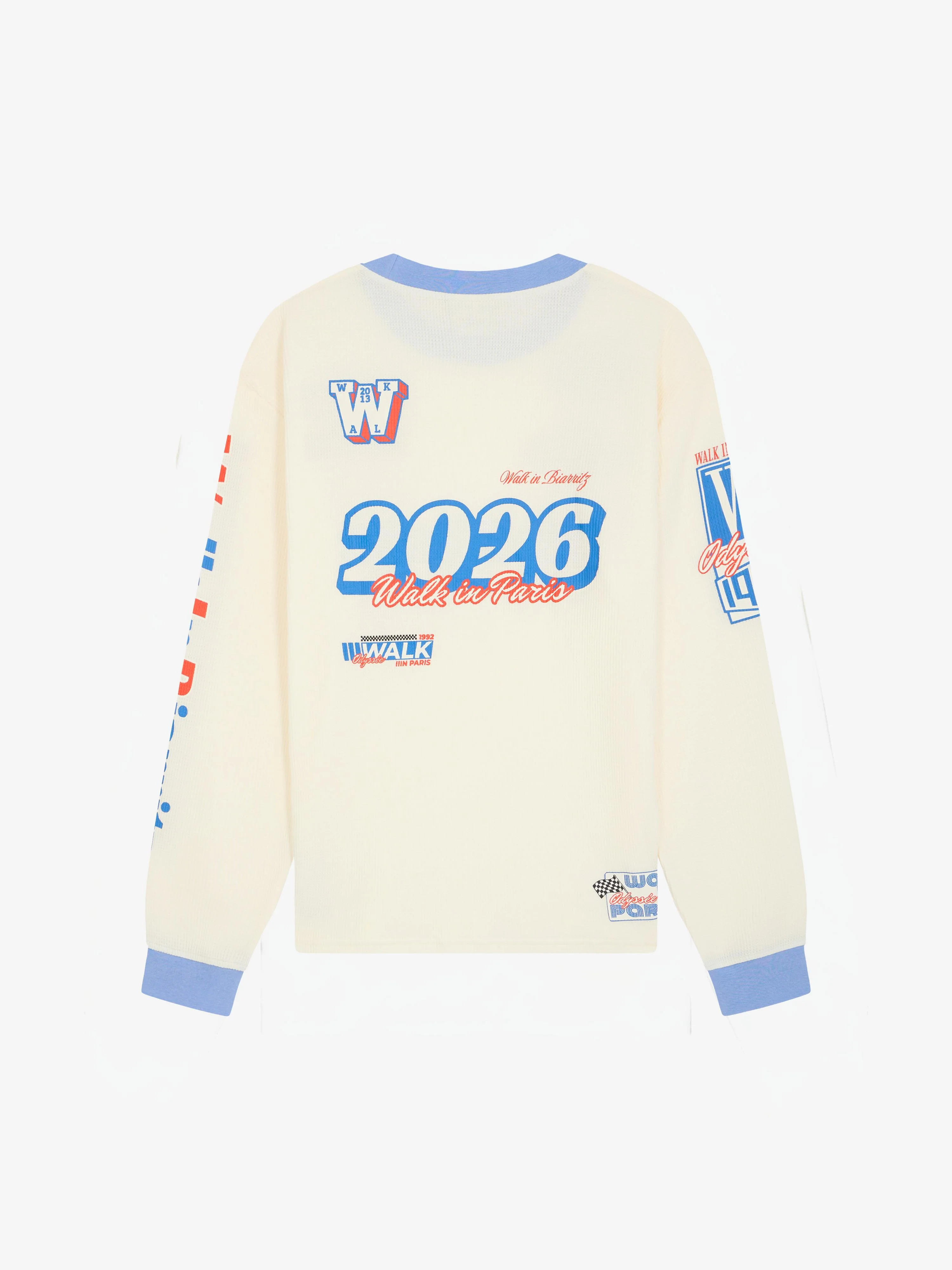 Le t-shirt manches longues "Walk in Biarritz" Motor Racing sable - Image 2