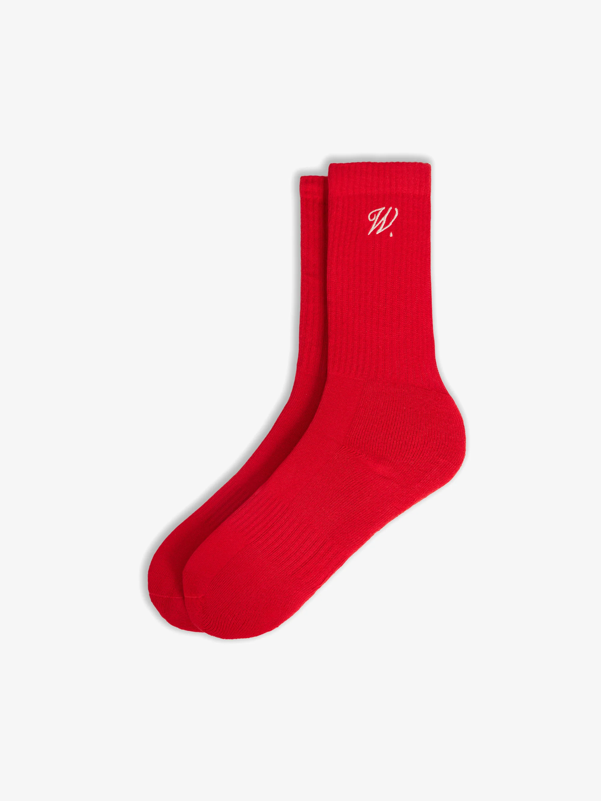 Les chaussettes signature rouges