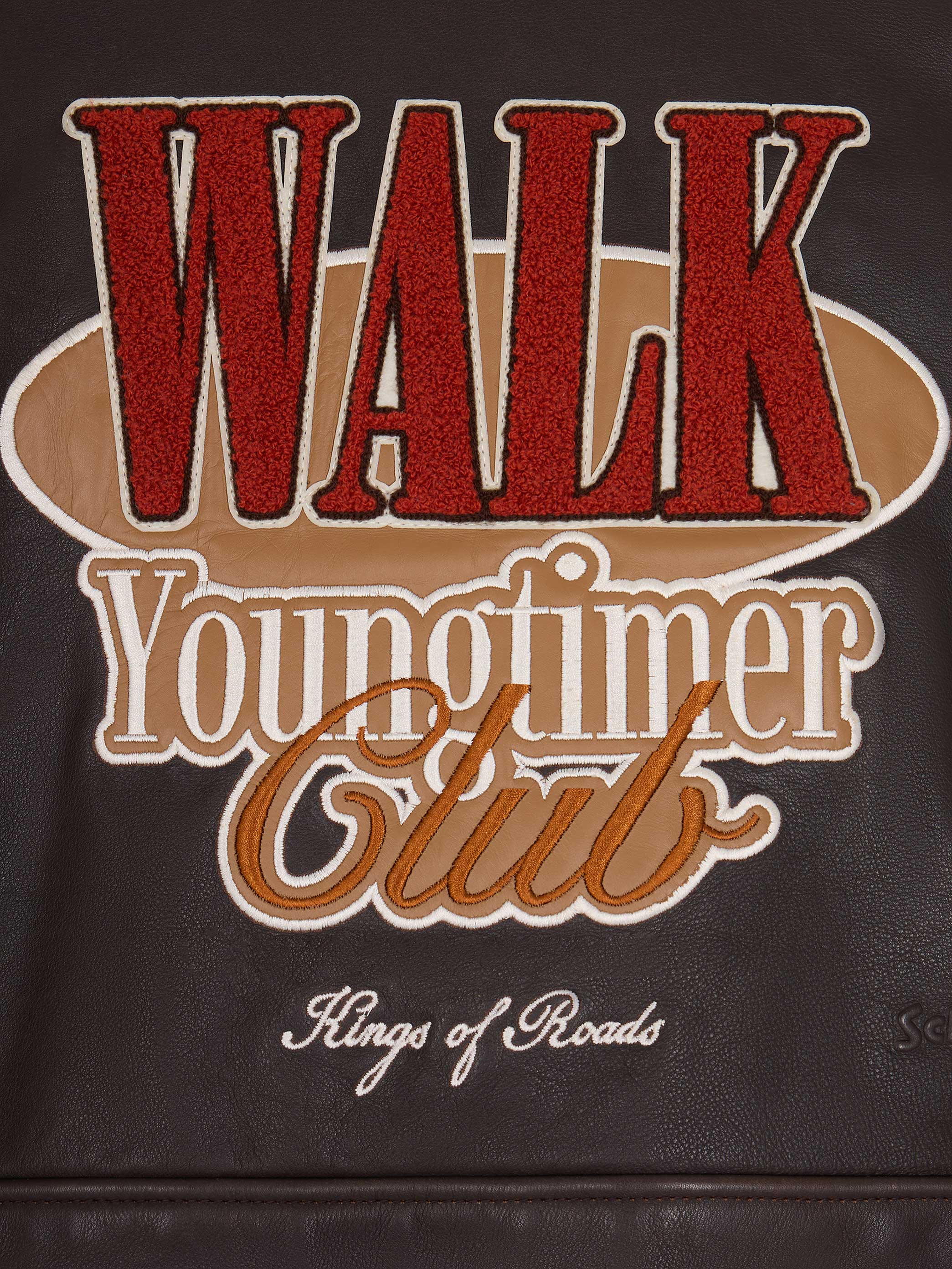 Walk in Paris X Schott NYC ® - La flight jacket marron Youngtimer - Image 4