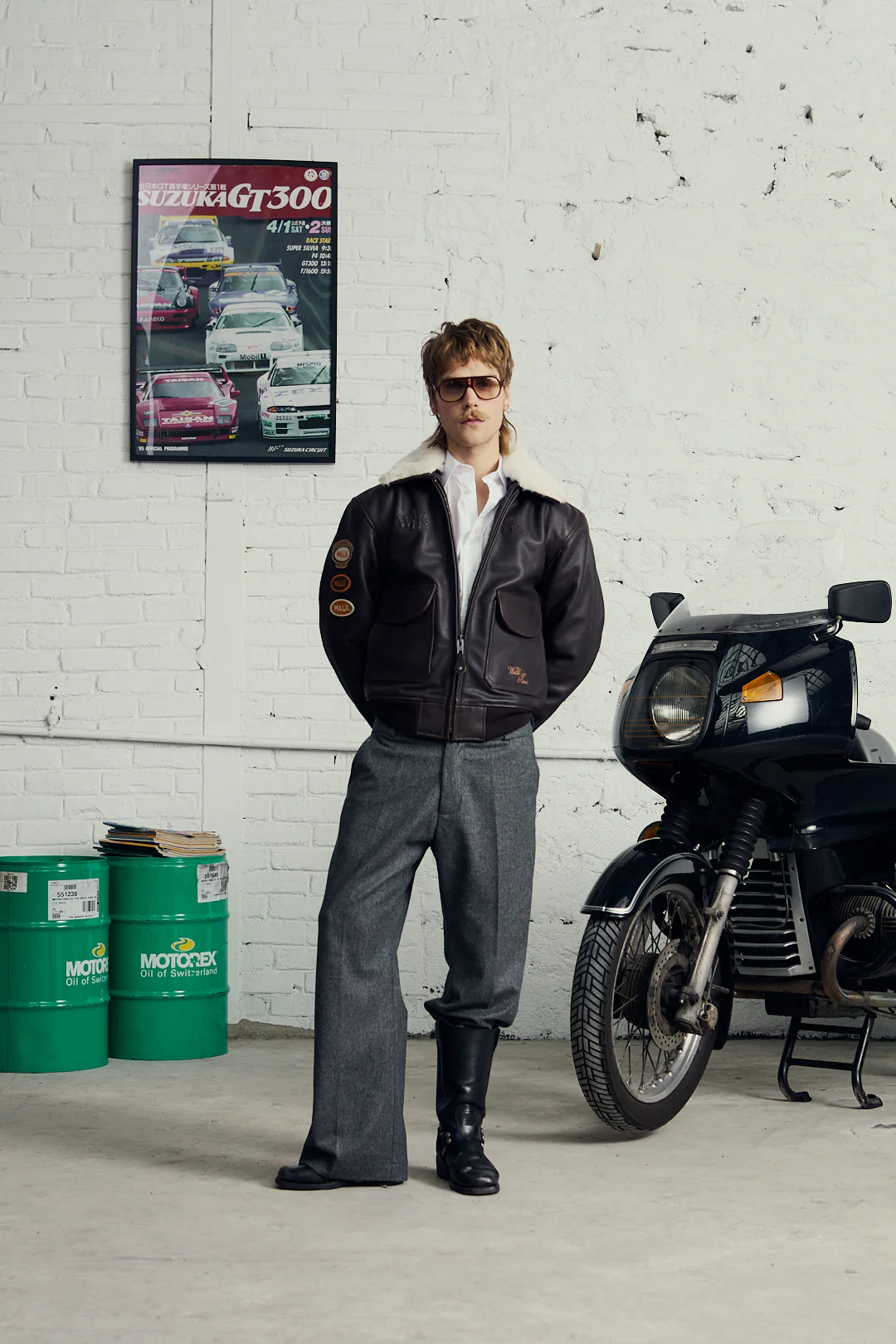 Walk in Paris X Schott NYC ® - La flight jacket marron Youngtimer - Image 8