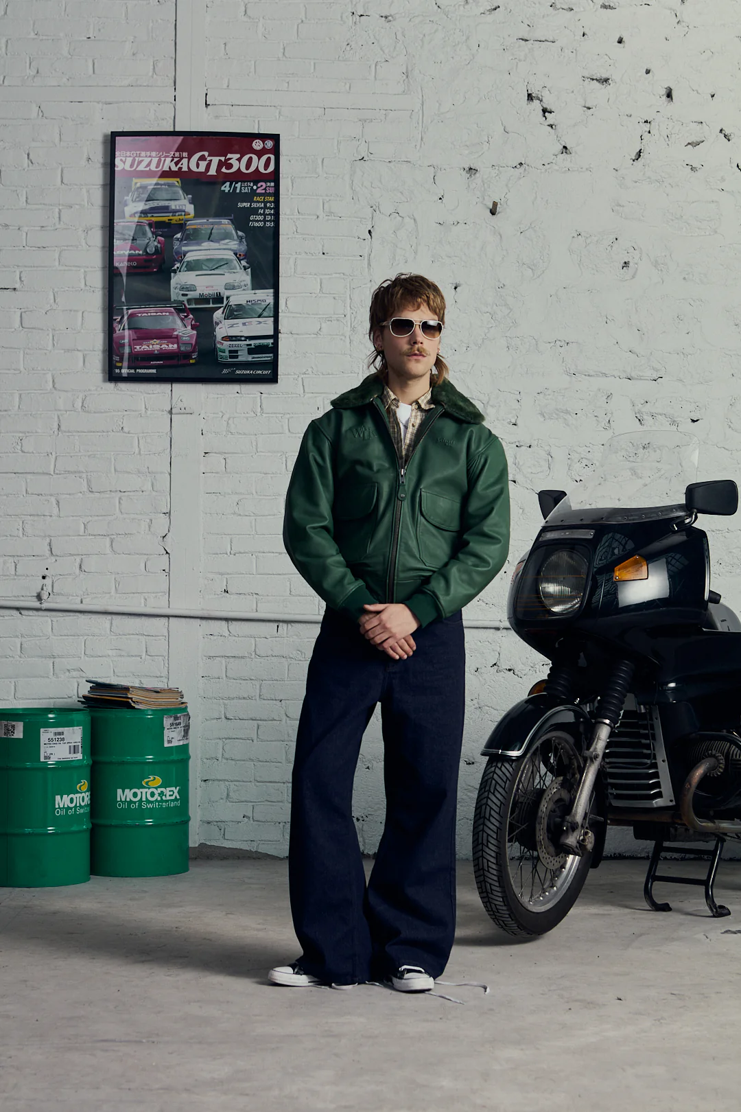 Walk in Paris X Schott NYC ® - La flight jacket verte - Image 7