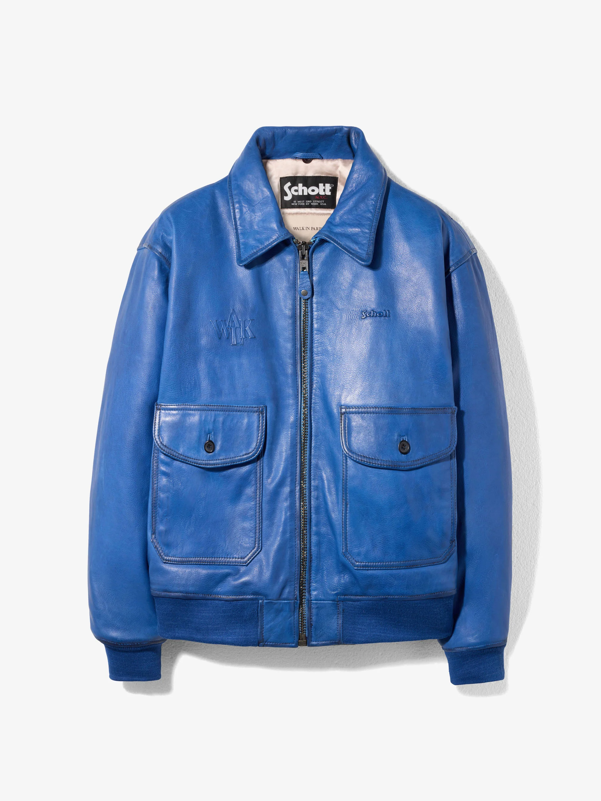 Walk in Paris X Schott NYC ® - Flight jacket bleu - Image 9