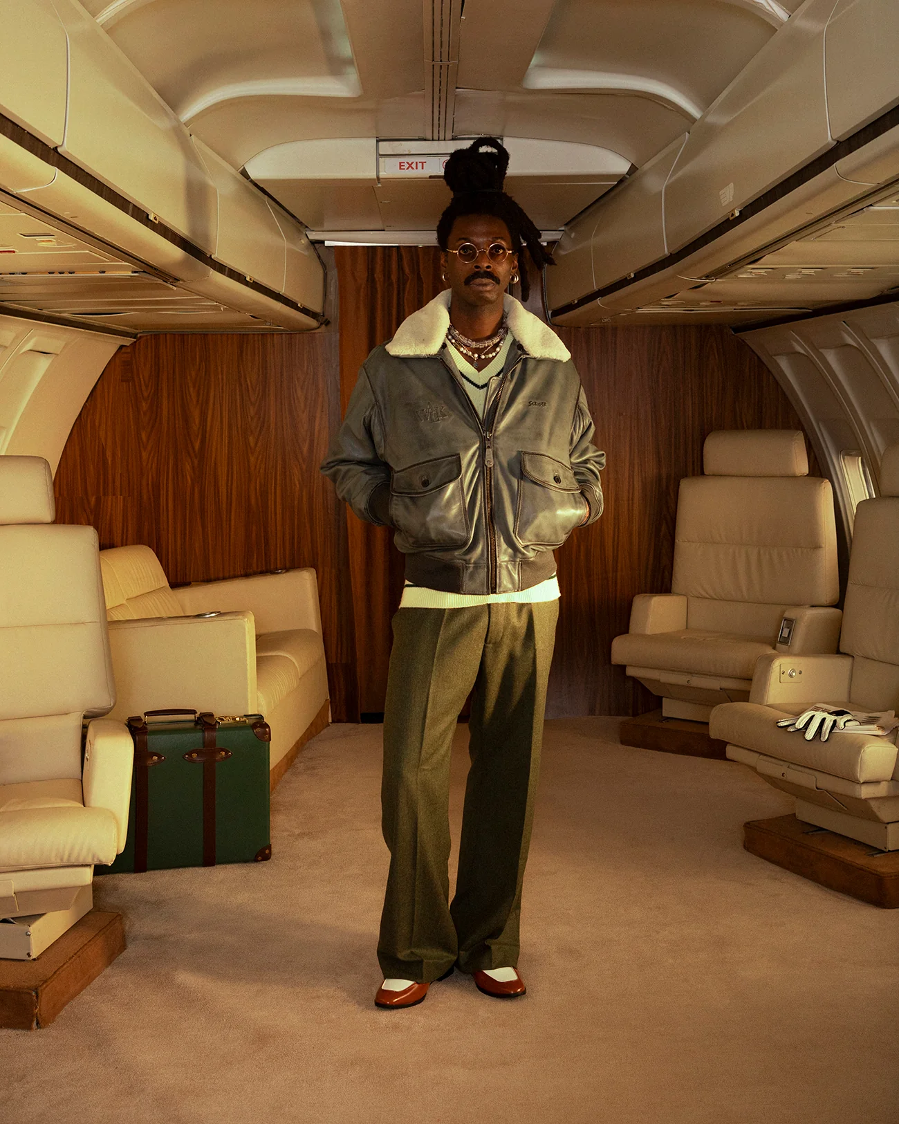 Walk in Paris X Schott NYC ® - Flight jacket grise - Image 8